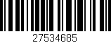 Código de barras (EAN, GTIN, SKU, ISBN): '27534685'