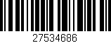 Código de barras (EAN, GTIN, SKU, ISBN): '27534686'