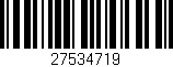 Código de barras (EAN, GTIN, SKU, ISBN): '27534719'