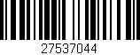 Código de barras (EAN, GTIN, SKU, ISBN): '27537044'
