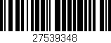 Código de barras (EAN, GTIN, SKU, ISBN): '27539348'
