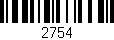Código de barras (EAN, GTIN, SKU, ISBN): '2754'