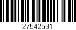Código de barras (EAN, GTIN, SKU, ISBN): '27542591'