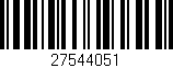 Código de barras (EAN, GTIN, SKU, ISBN): '27544051'