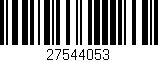 Código de barras (EAN, GTIN, SKU, ISBN): '27544053'