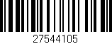 Código de barras (EAN, GTIN, SKU, ISBN): '27544105'