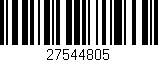 Código de barras (EAN, GTIN, SKU, ISBN): '27544805'