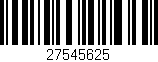 Código de barras (EAN, GTIN, SKU, ISBN): '27545625'