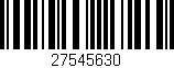 Código de barras (EAN, GTIN, SKU, ISBN): '27545630'