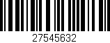 Código de barras (EAN, GTIN, SKU, ISBN): '27545632'