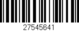 Código de barras (EAN, GTIN, SKU, ISBN): '27545641'