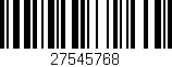 Código de barras (EAN, GTIN, SKU, ISBN): '27545768'