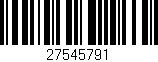 Código de barras (EAN, GTIN, SKU, ISBN): '27545791'
