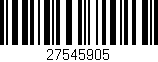 Código de barras (EAN, GTIN, SKU, ISBN): '27545905'