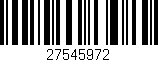 Código de barras (EAN, GTIN, SKU, ISBN): '27545972'