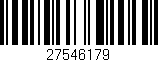 Código de barras (EAN, GTIN, SKU, ISBN): '27546179'