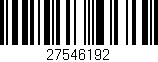 Código de barras (EAN, GTIN, SKU, ISBN): '27546192'