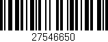 Código de barras (EAN, GTIN, SKU, ISBN): '27546650'