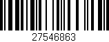 Código de barras (EAN, GTIN, SKU, ISBN): '27546863'