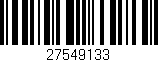 Código de barras (EAN, GTIN, SKU, ISBN): '27549133'