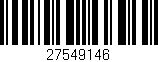 Código de barras (EAN, GTIN, SKU, ISBN): '27549146'
