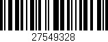 Código de barras (EAN, GTIN, SKU, ISBN): '27549328'