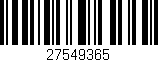 Código de barras (EAN, GTIN, SKU, ISBN): '27549365'