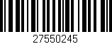 Código de barras (EAN, GTIN, SKU, ISBN): '27550245'