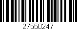 Código de barras (EAN, GTIN, SKU, ISBN): '27550247'