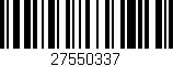 Código de barras (EAN, GTIN, SKU, ISBN): '27550337'