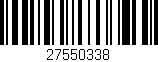 Código de barras (EAN, GTIN, SKU, ISBN): '27550338'