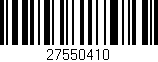Código de barras (EAN, GTIN, SKU, ISBN): '27550410'