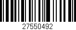 Código de barras (EAN, GTIN, SKU, ISBN): '27550492'