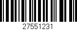 Código de barras (EAN, GTIN, SKU, ISBN): '27551231'