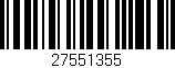 Código de barras (EAN, GTIN, SKU, ISBN): '27551355'