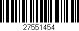 Código de barras (EAN, GTIN, SKU, ISBN): '27551454'