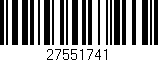 Código de barras (EAN, GTIN, SKU, ISBN): '27551741'
