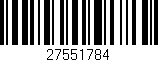 Código de barras (EAN, GTIN, SKU, ISBN): '27551784'