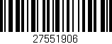Código de barras (EAN, GTIN, SKU, ISBN): '27551906'
