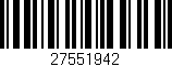 Código de barras (EAN, GTIN, SKU, ISBN): '27551942'