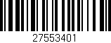 Código de barras (EAN, GTIN, SKU, ISBN): '27553401'