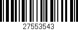 Código de barras (EAN, GTIN, SKU, ISBN): '27553543'