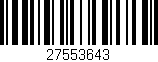 Código de barras (EAN, GTIN, SKU, ISBN): '27553643'