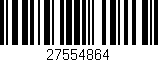 Código de barras (EAN, GTIN, SKU, ISBN): '27554864'