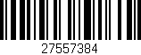Código de barras (EAN, GTIN, SKU, ISBN): '27557384'