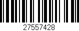 Código de barras (EAN, GTIN, SKU, ISBN): '27557428'