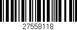 Código de barras (EAN, GTIN, SKU, ISBN): '27558118'
