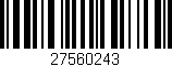Código de barras (EAN, GTIN, SKU, ISBN): '27560243'