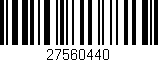 Código de barras (EAN, GTIN, SKU, ISBN): '27560440'