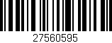 Código de barras (EAN, GTIN, SKU, ISBN): '27560595'